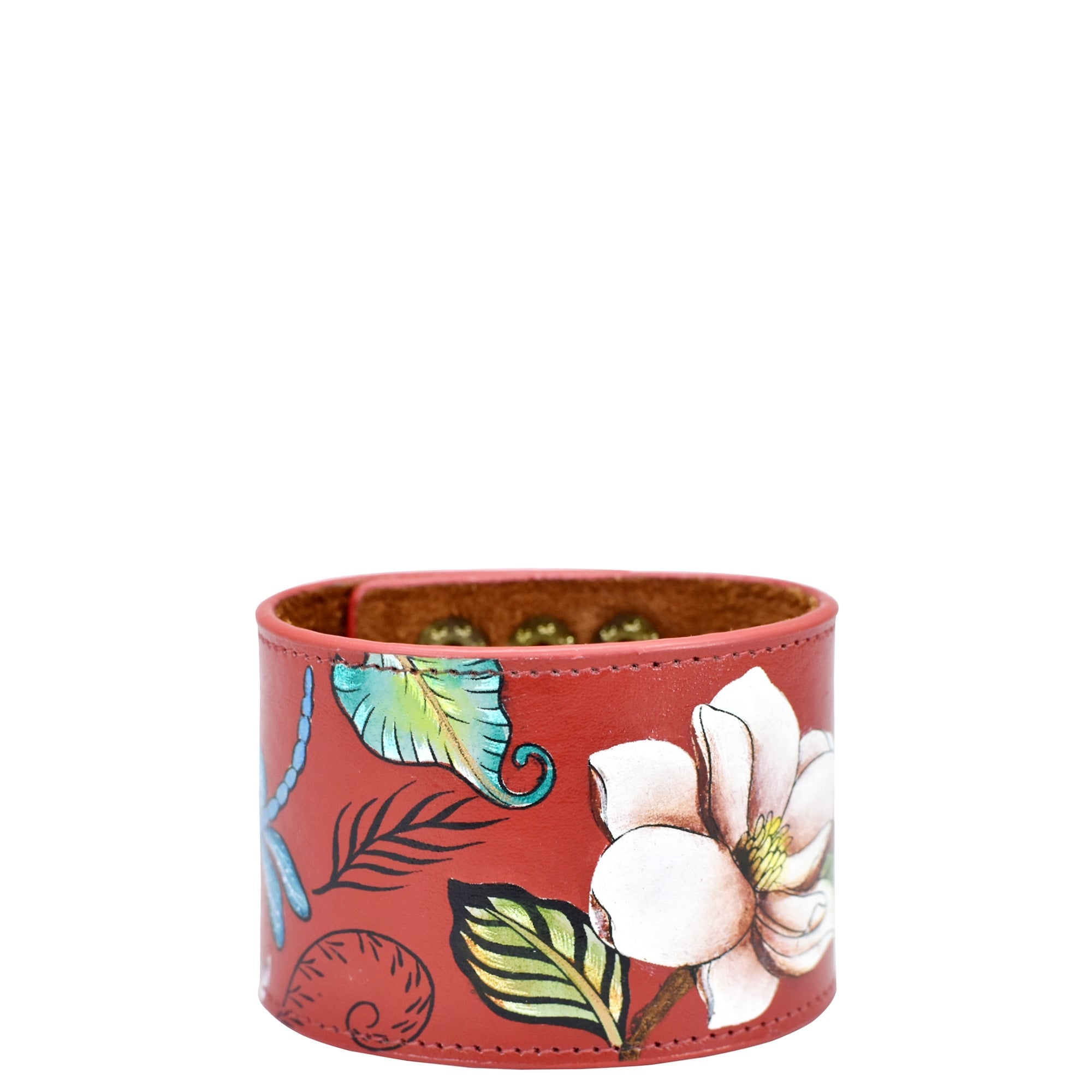 Painted Leather Cuff - 1176