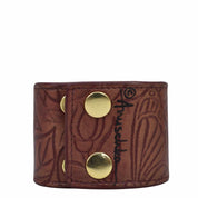 Painted Leather Cuff - 1176