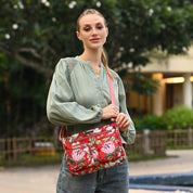 Wanderlust Luxe Fabric Crossbody Bag-12022