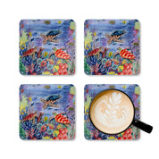 Ocean Treasures Corkwood Coaster Set