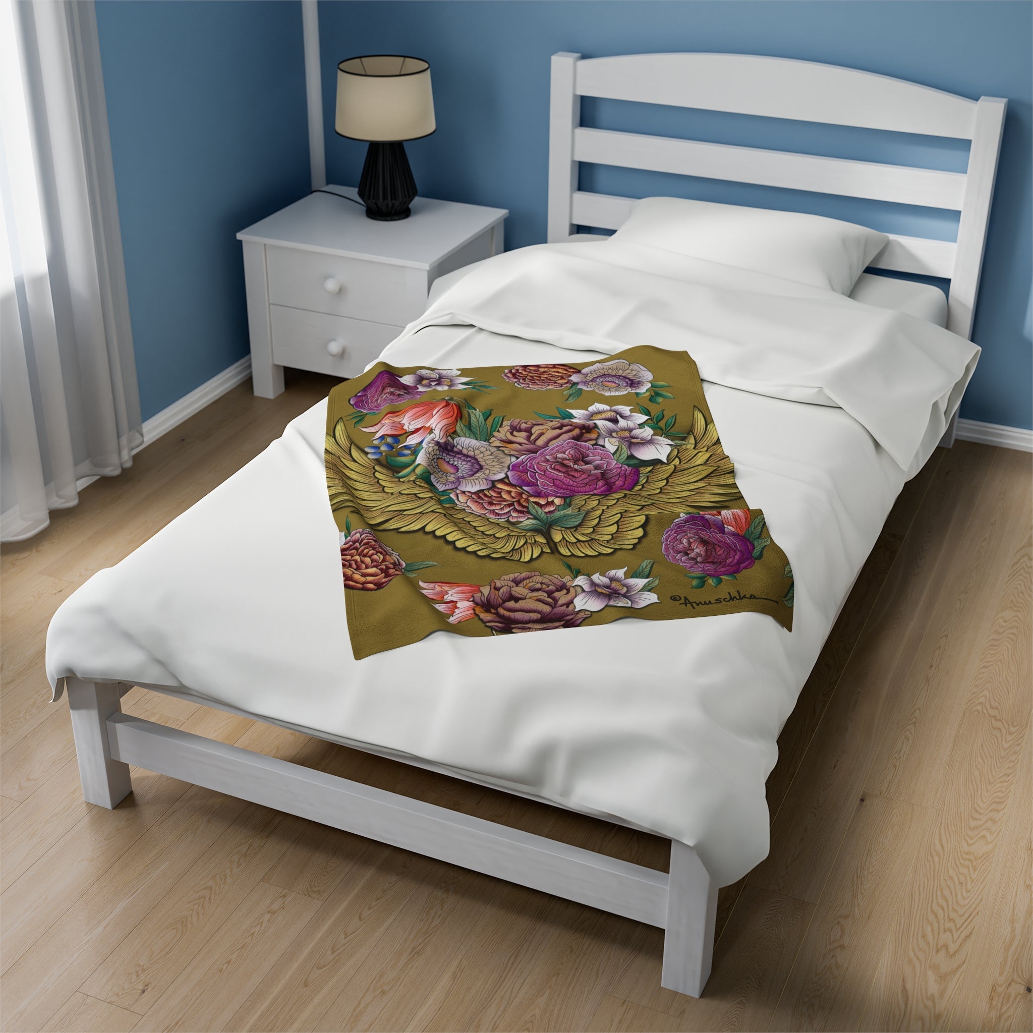 Angel Wings Velveteen Plush Blanket