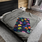 Mystical Reef Velveteen Plush Blanket