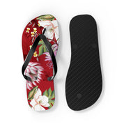 Crimson Garden Flip Flops