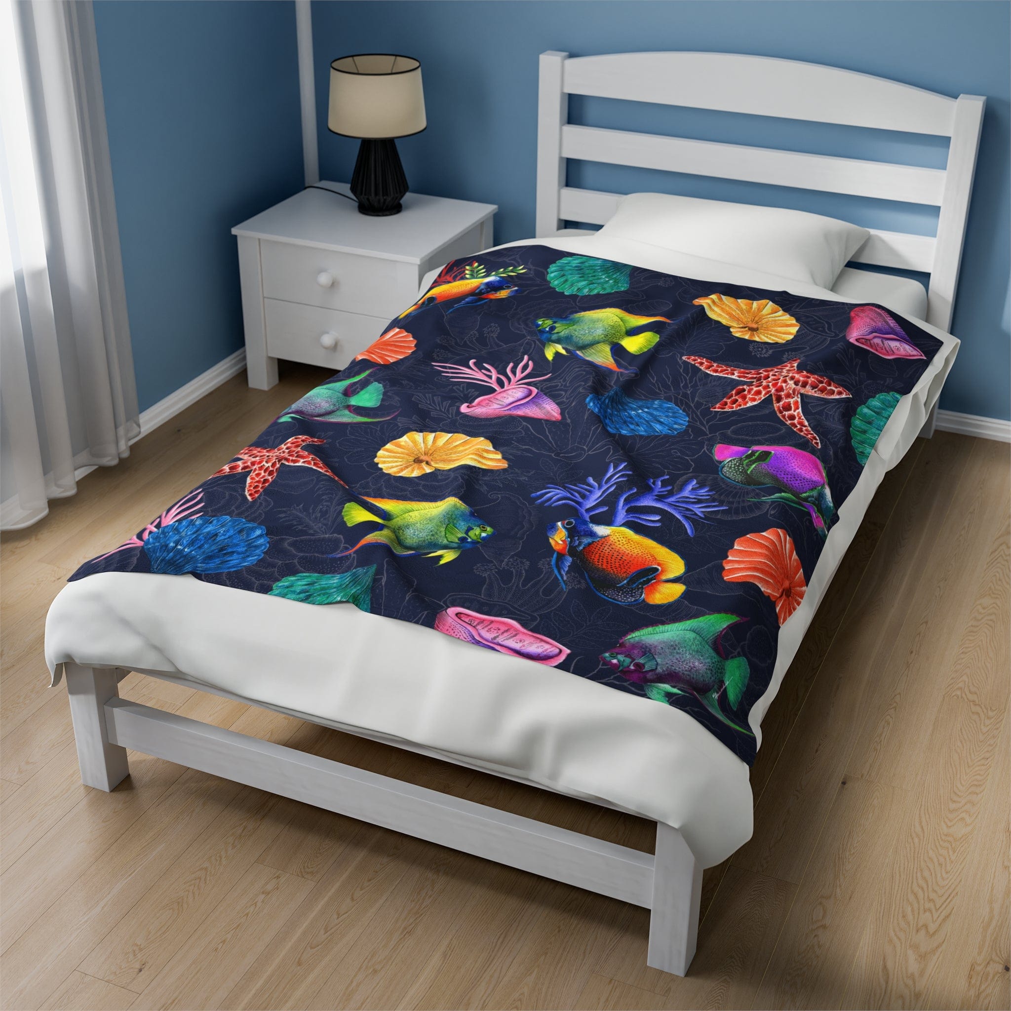 Mystical Reef Velveteen Plush Blanket