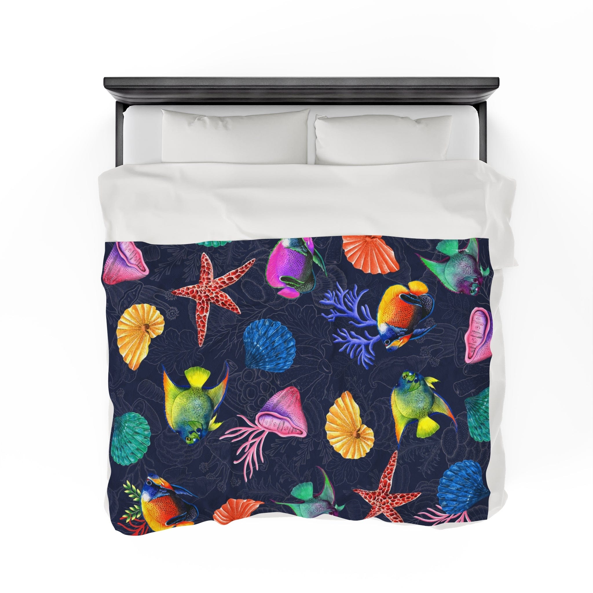 Mystical Reef Velveteen Plush Blanket