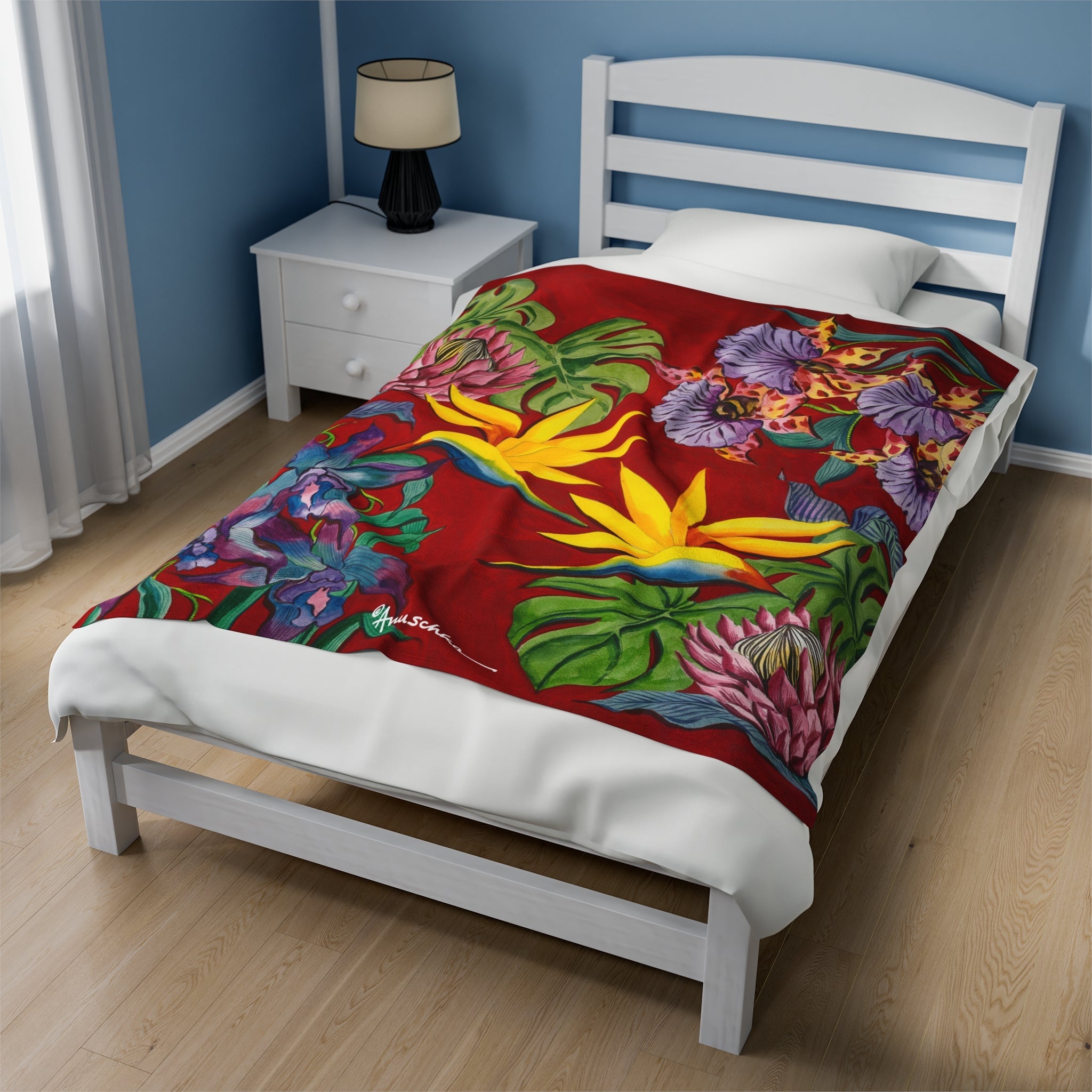 Island Escape Velveteen Plush Blanket