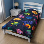 Mystical Reef Velveteen Plush Blanket