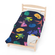 Mystical Reef Velveteen Plush Blanket