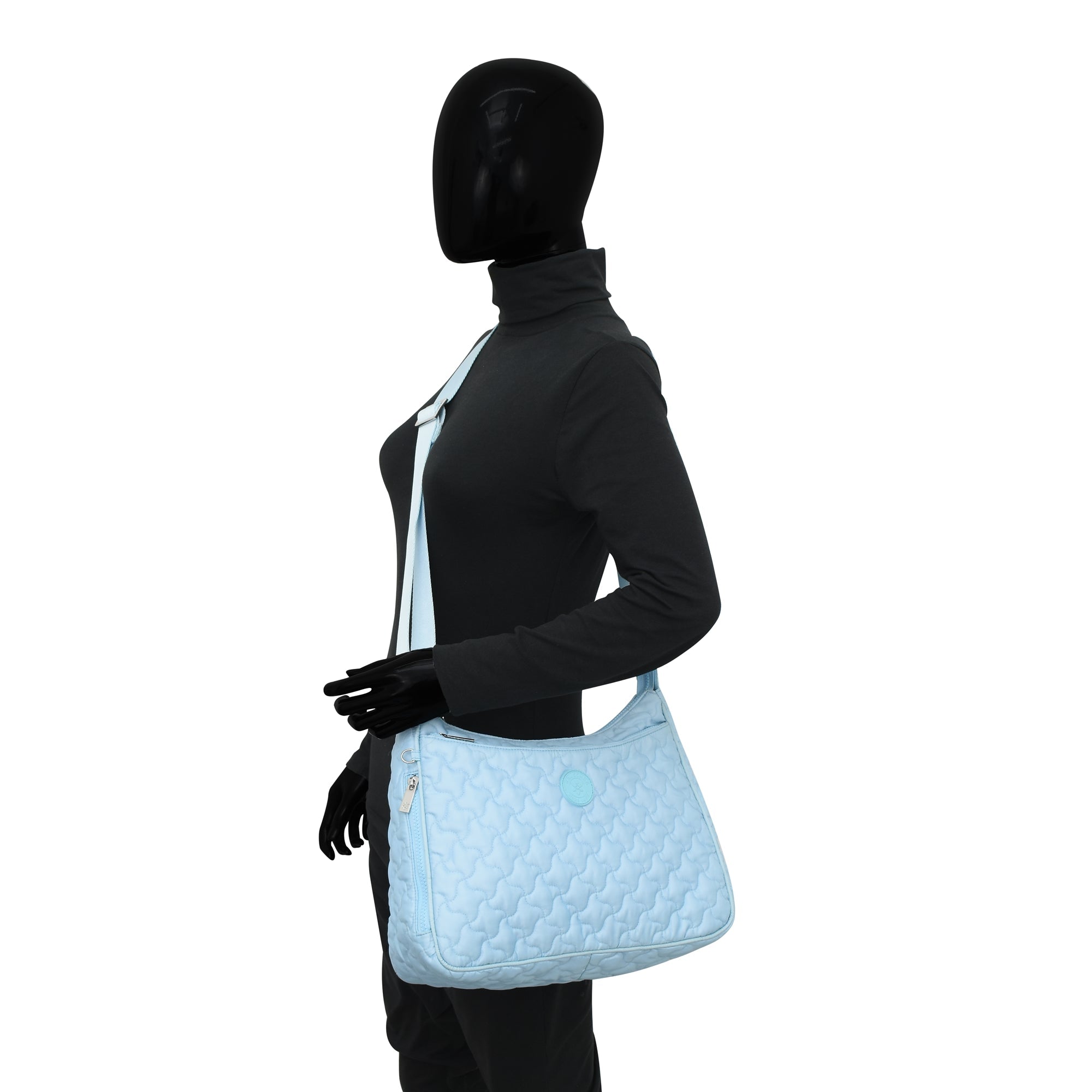 Wanderlust Quilted Fabric Hobo-16011