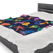 Mystical Reef Velveteen Plush Blanket