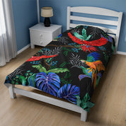 Rainforest Beauties Velveteen Plush Blanket