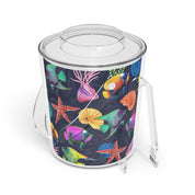 Mystical Reef Ice Bucket with Tongs
