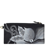  Midnight Floral Black Organizer Wallet - 1713