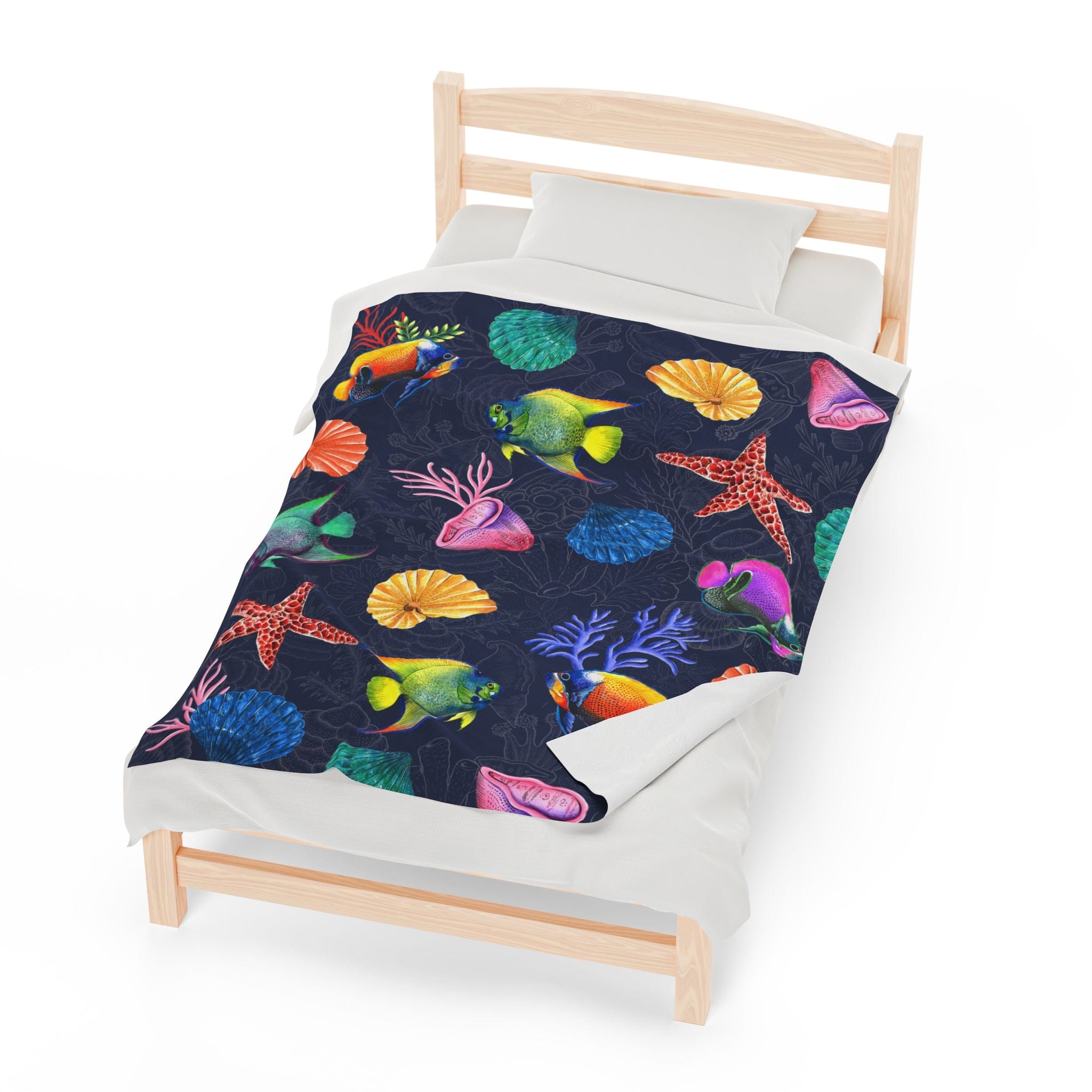 Mystical Reef Velveteen Plush Blanket