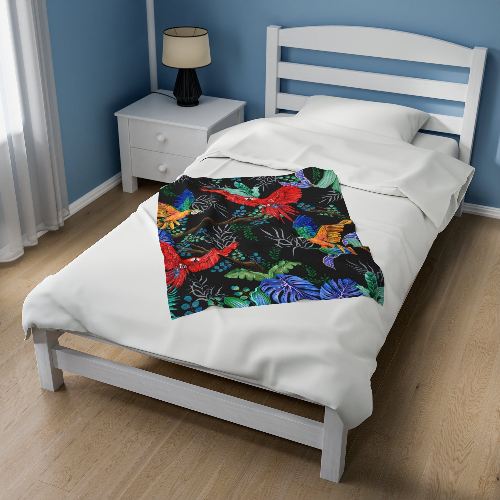Rainforest Beauties Velveteen Plush Blanket