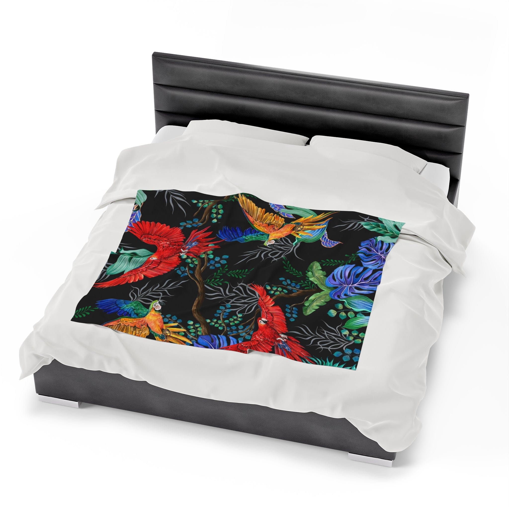 Rainforest Beauties Velveteen Plush Blanket
