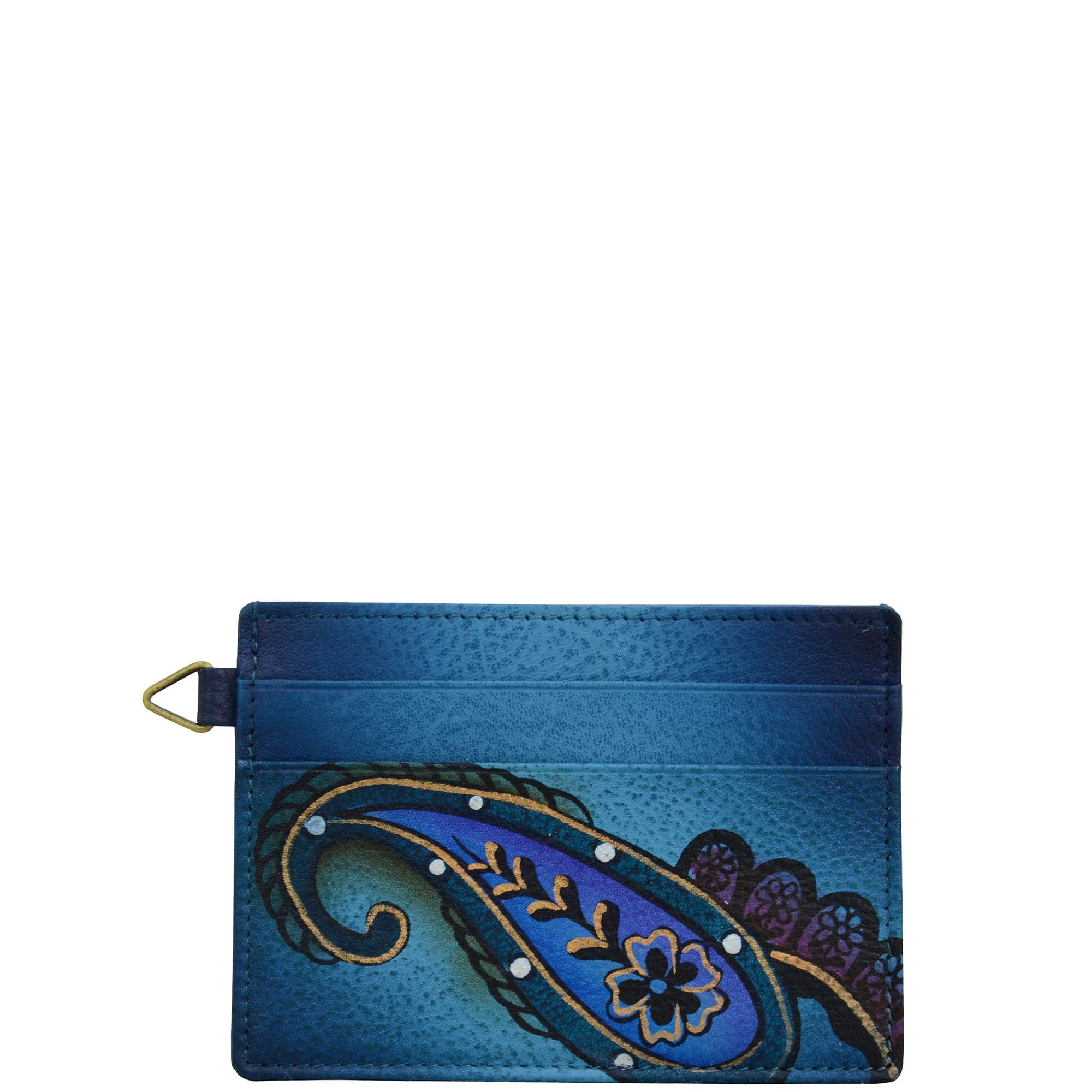 Denim Paisley Floral Credit card Case - 1825