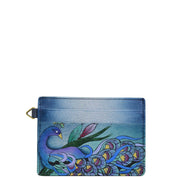 Midnight Peacock Grey Credit card Case - 1825