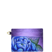 Precious Peony Eggplant Credit card Case - 1825