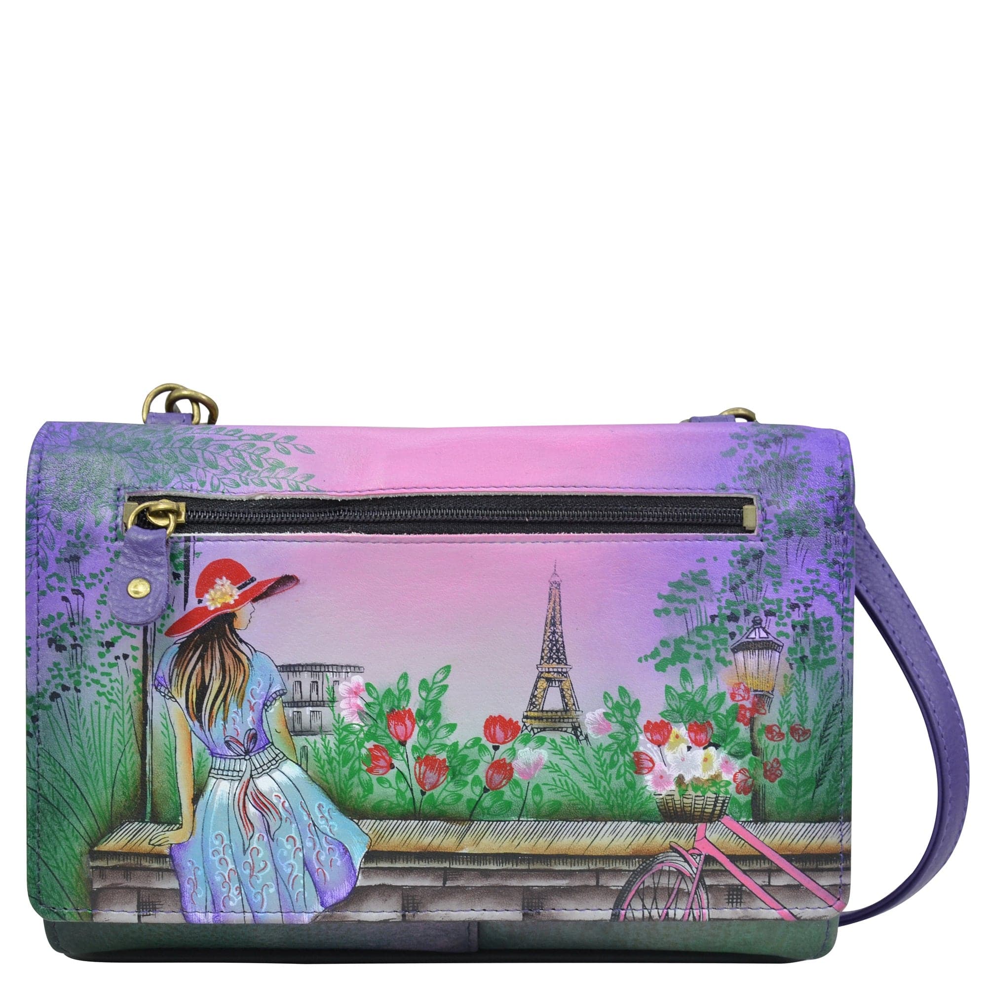 Paris Sunrise Organizer Wallet On a String - 1834