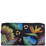 Tropical Dreams Black Two Fold Clutch - 1836