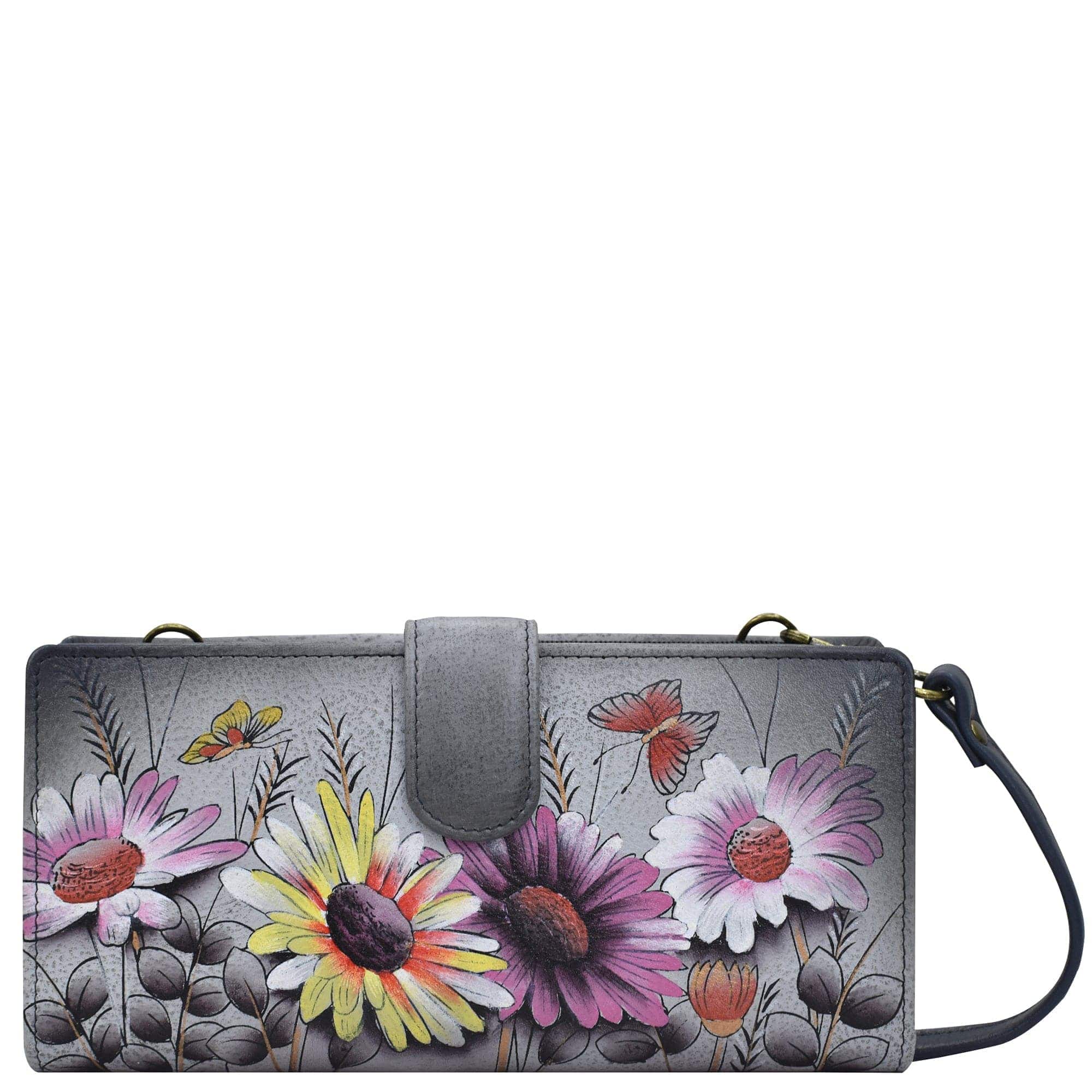 Wild Meadow Bi-Fold Wallet With Strap - 1856