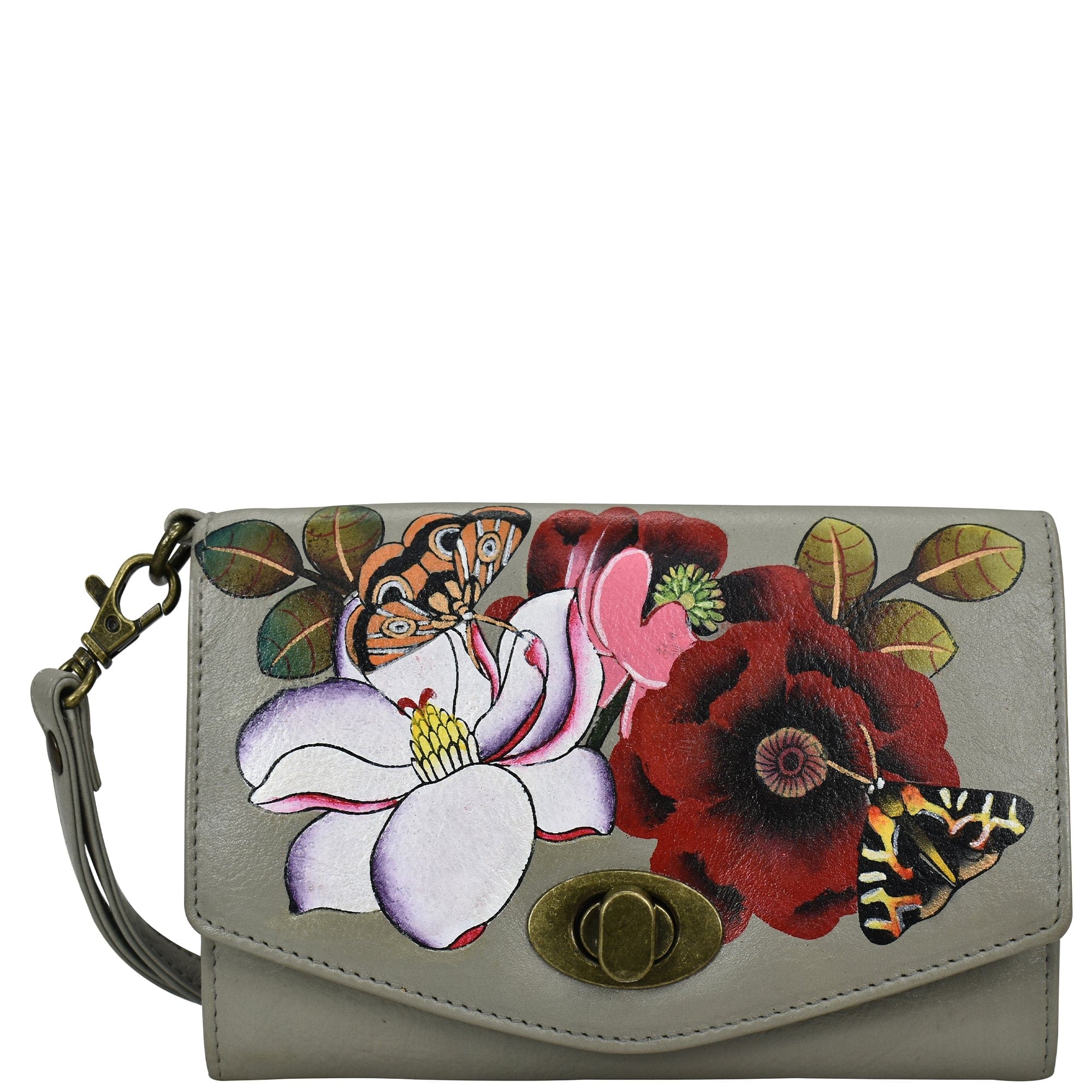 Dreamy Blossoms Vintage Wristlet Clutch - 1863