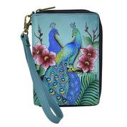 Peacock Love Passport Organizer Wristlet - 1910