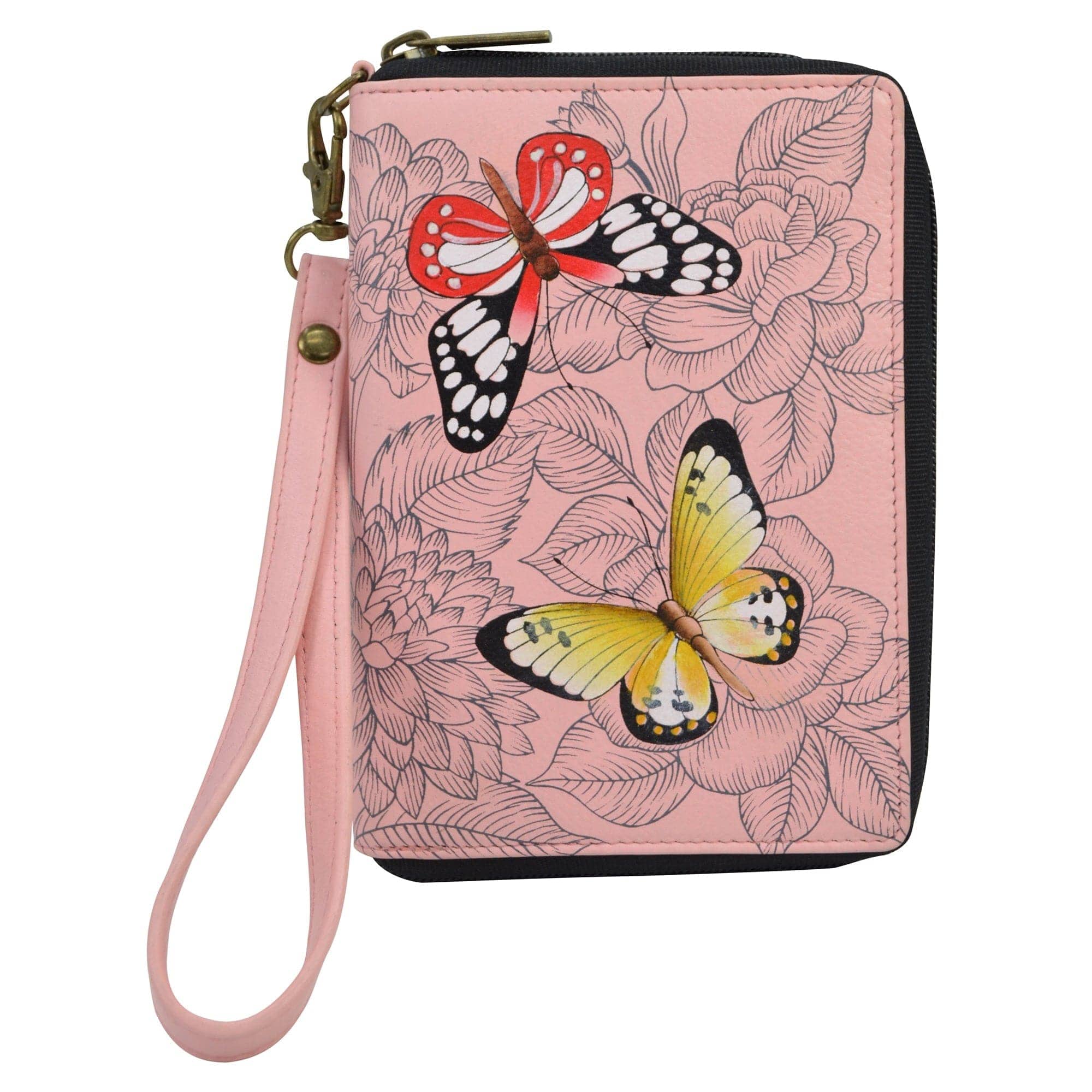 Butterfly Garden Passport Organizer Wristlet - 1919