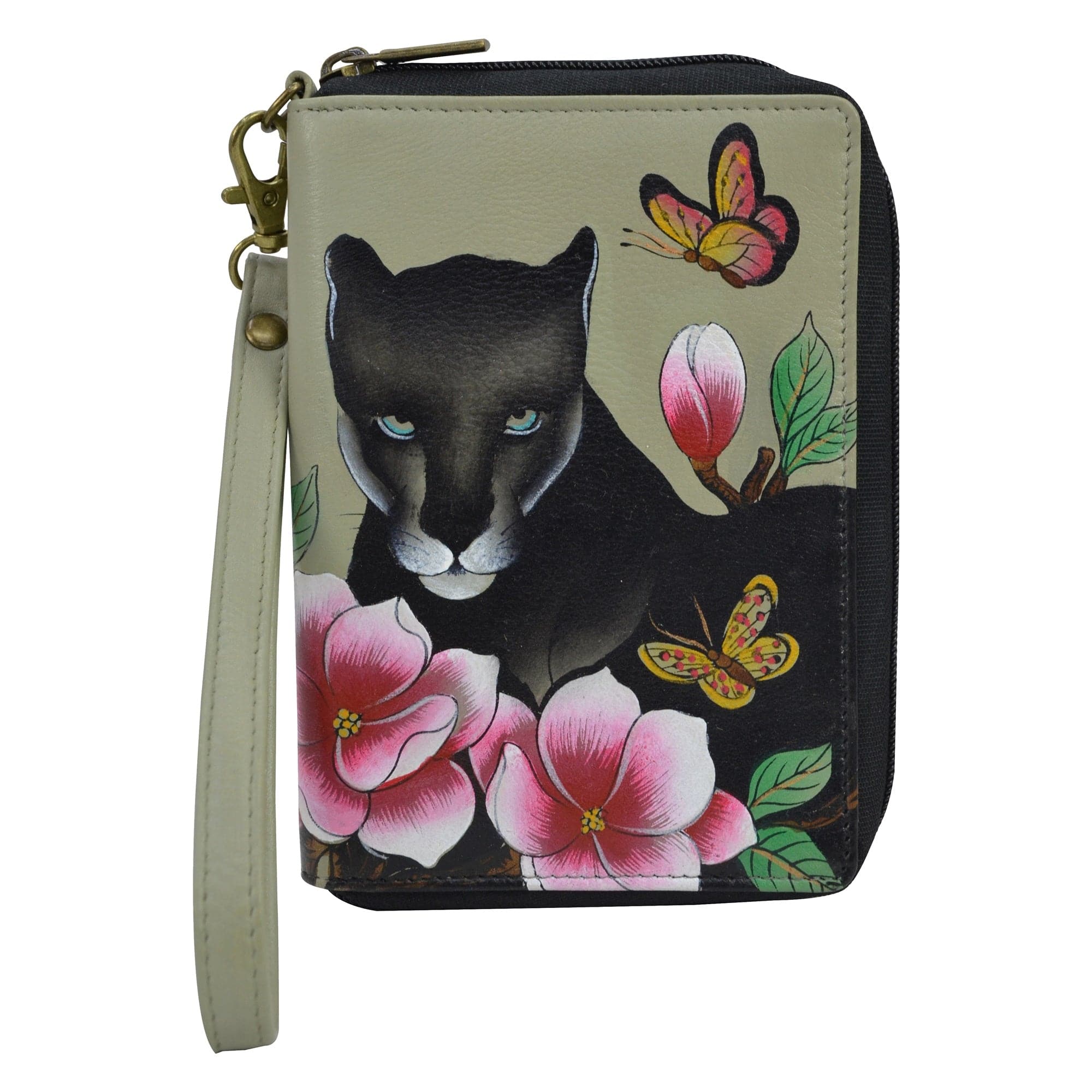 Garden Panther Passport Organizer Wristlet - 1919