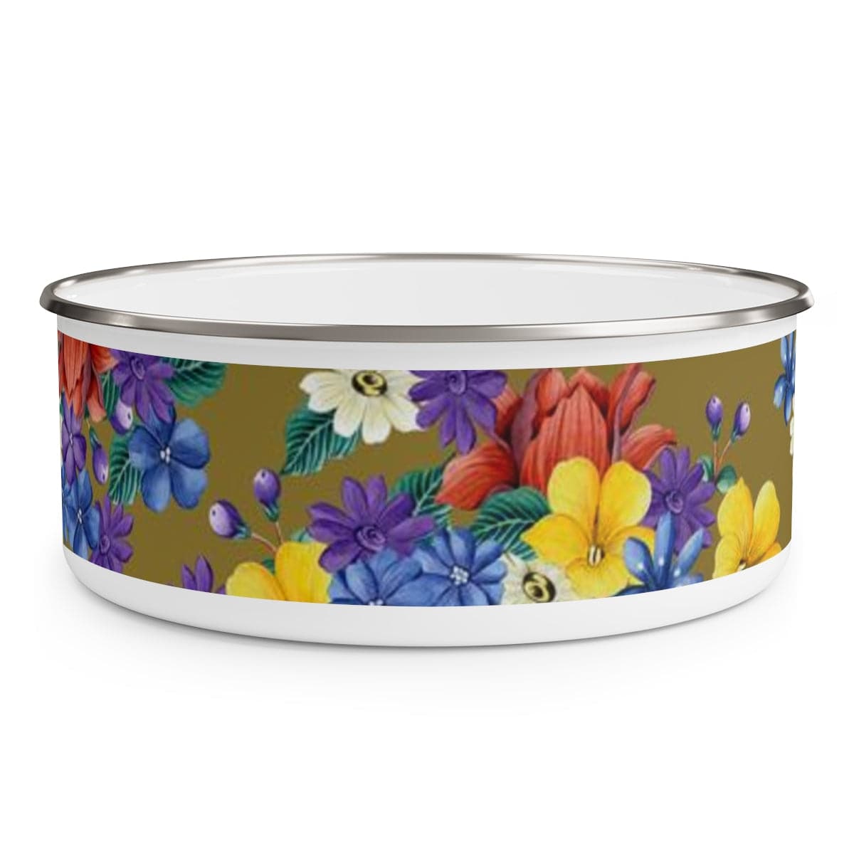 Dreamy Floral Enamel Bowl