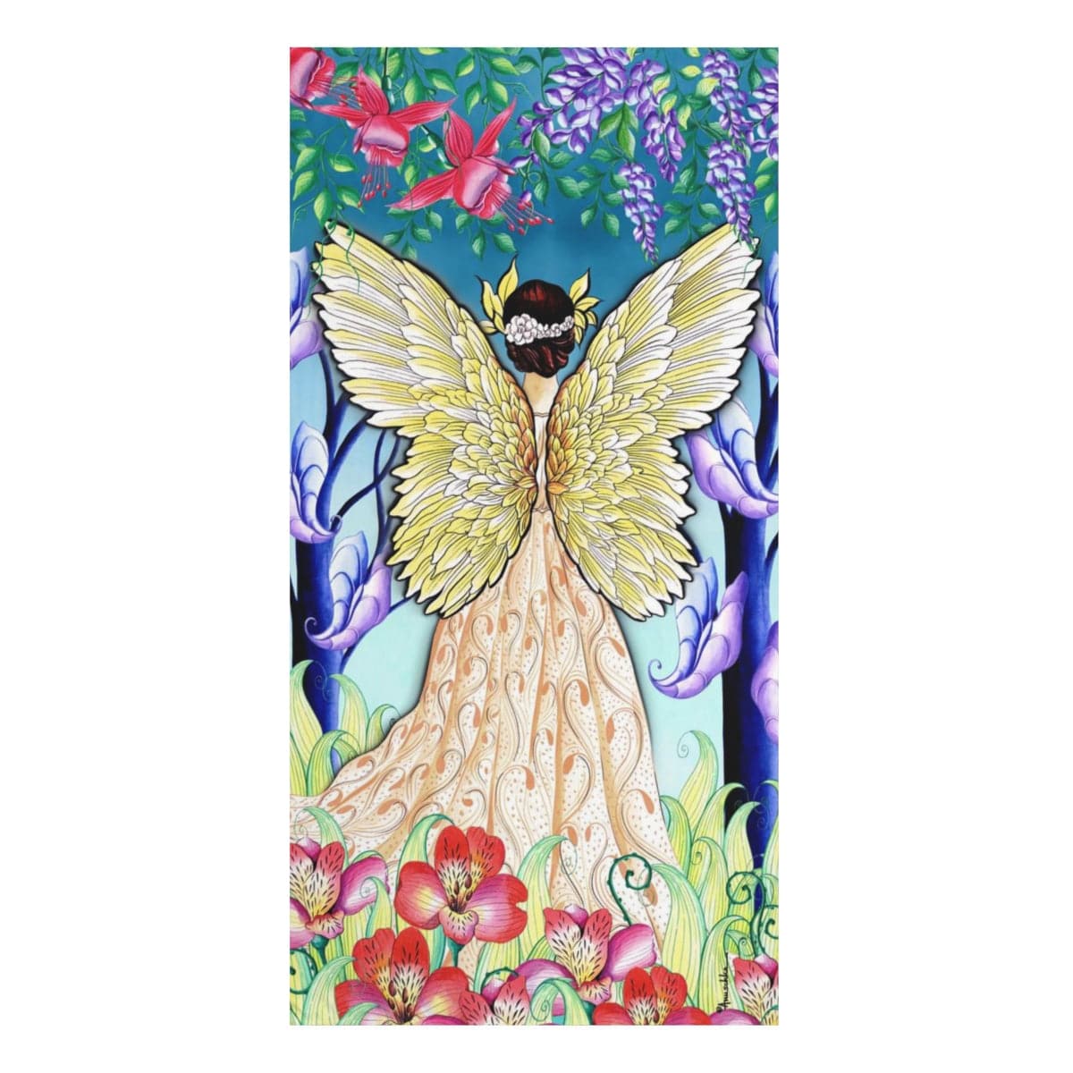 Enchanted Garden Beach Towel