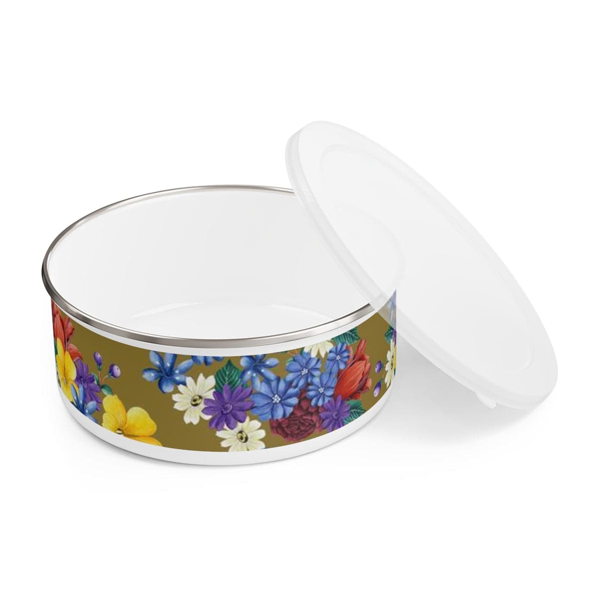 Dreamy Floral Enamel Bowl