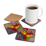 Island Escape Corkwood Coaster Set