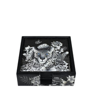 Set of 4 Wooden Printed Square Coasters - 25000