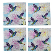 Set of 4 Wooden Printed Square Coasters - 25000