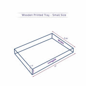 Wooden Printed Tray - 25001