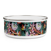 Island Escape Black Enamel Bowl