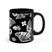 Butterfly Mosaic Black Coffee Mug (11 oz.)