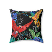 Rainforest Beauties Polyester Square Pillow