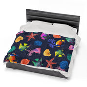 Mystical Reef Velveteen Plush Blanket