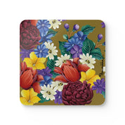 Dreamy Floral Corkwood Coaster Set