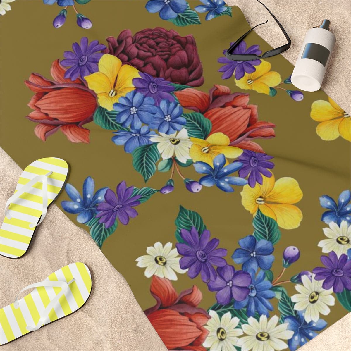 Dreamy Floral Beach Towel