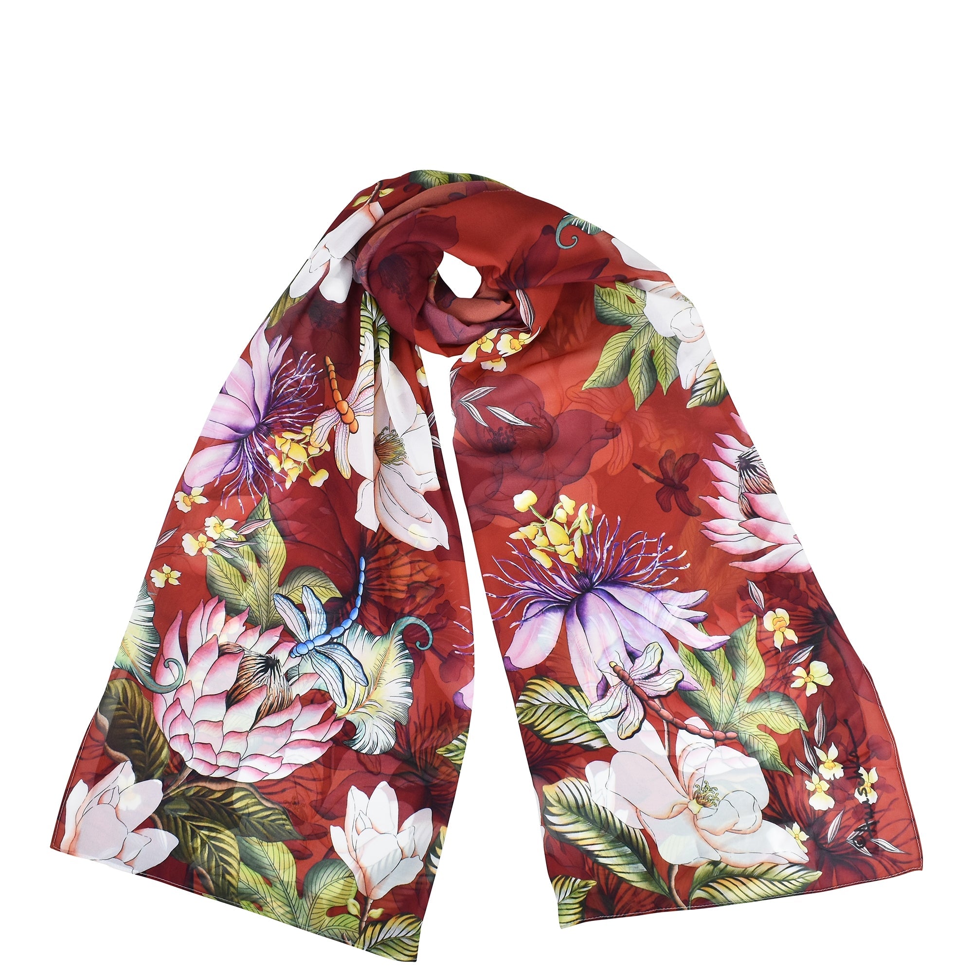 Printed Chiffon Scarf - 3300