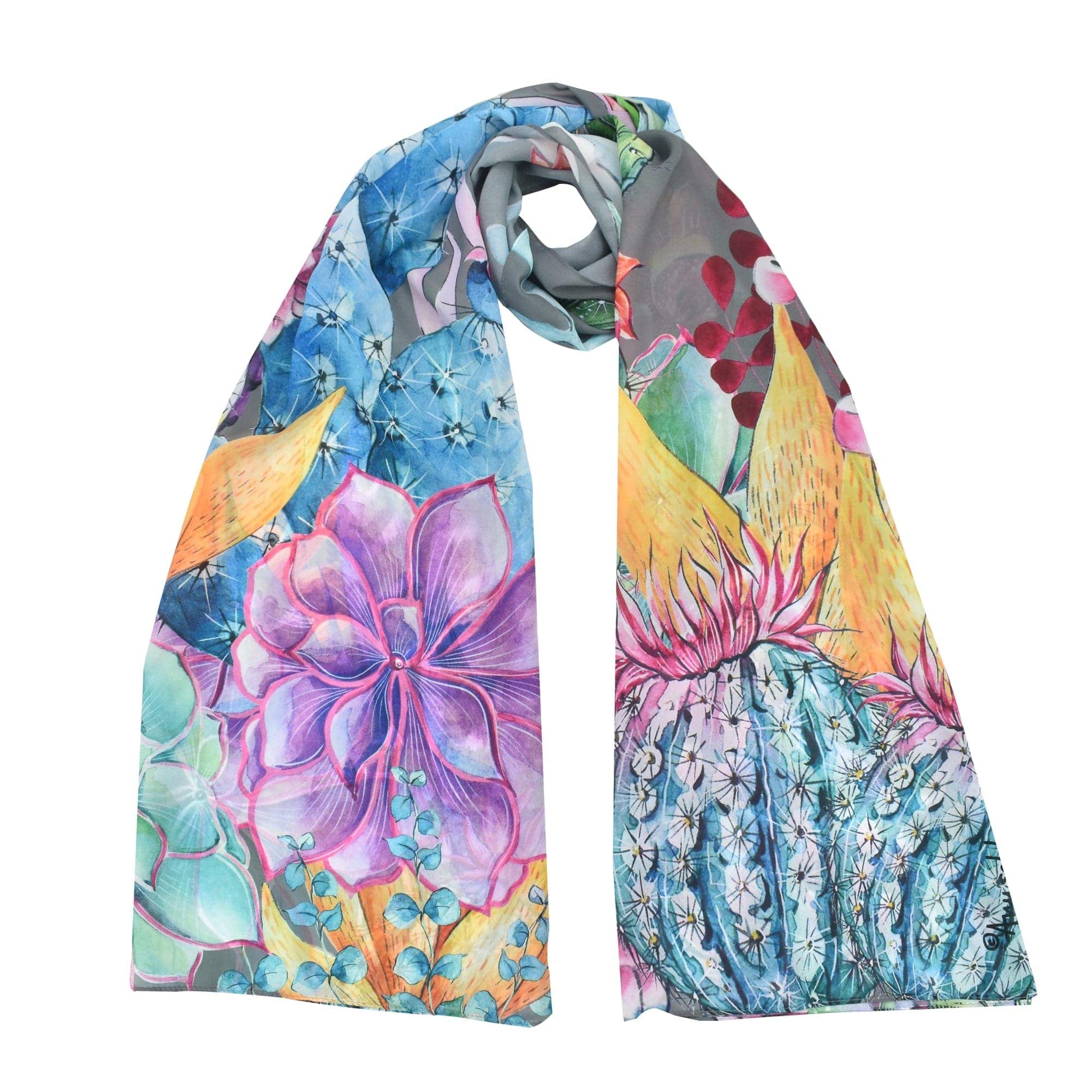 Printed Chiffon Scarf - 3300