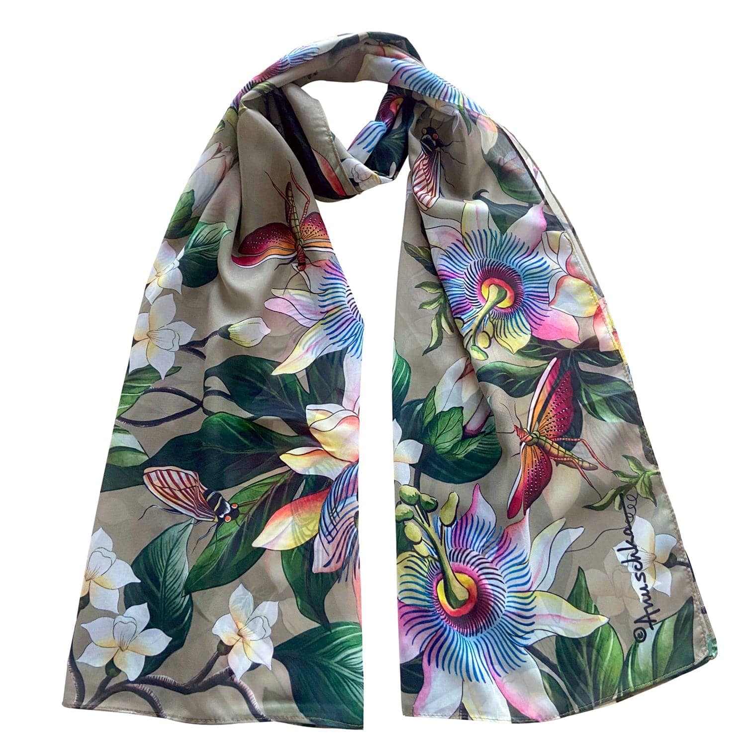 Printed Chiffon Scarf - 3300