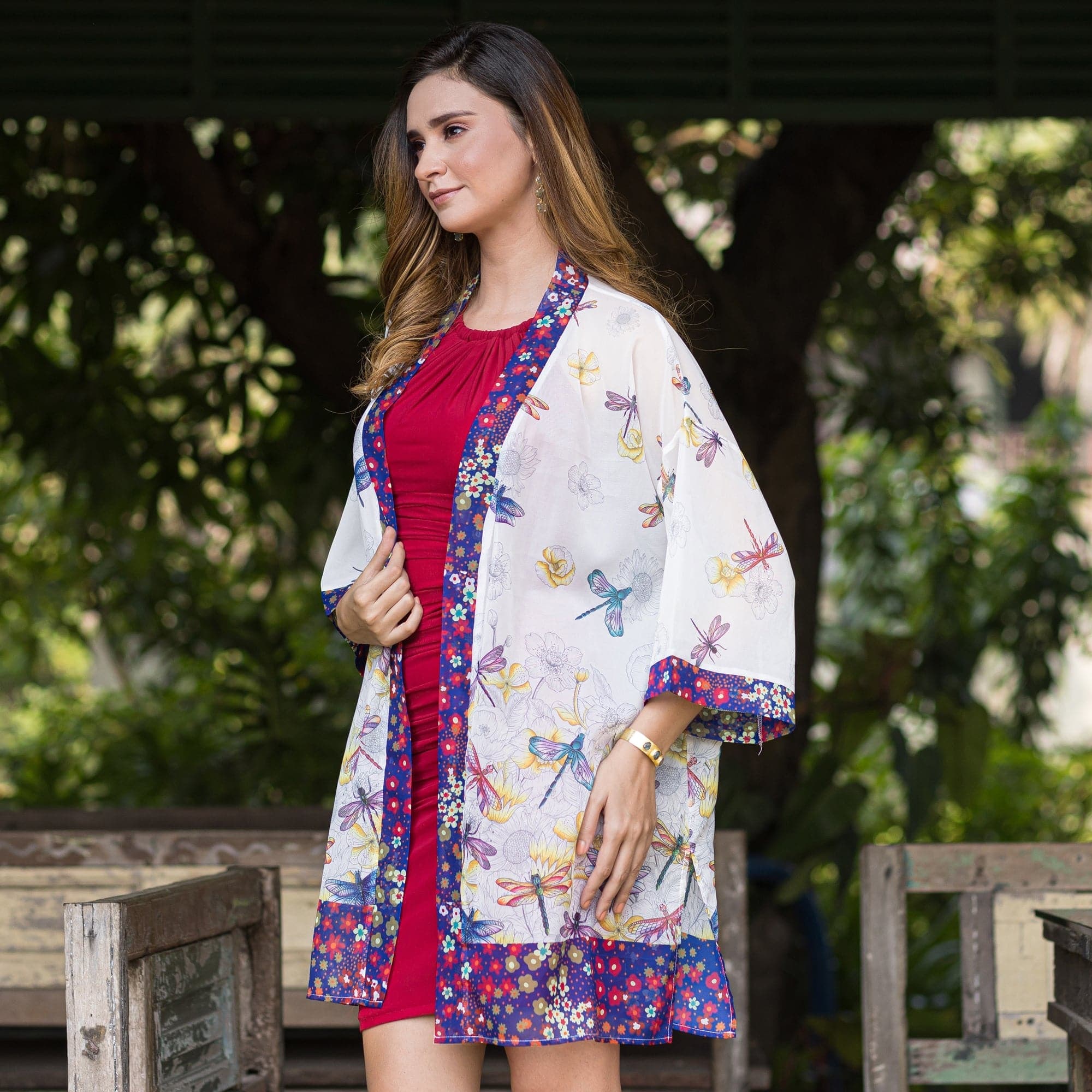 Chiffon Kimono - 3342