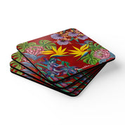 Island Escape Corkwood Coaster Set