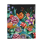 Vintage Bouquet Velveteen Plush Blanket