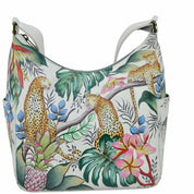 Jungle Queen Ivory Classic Hobo With Side Pockets - 382